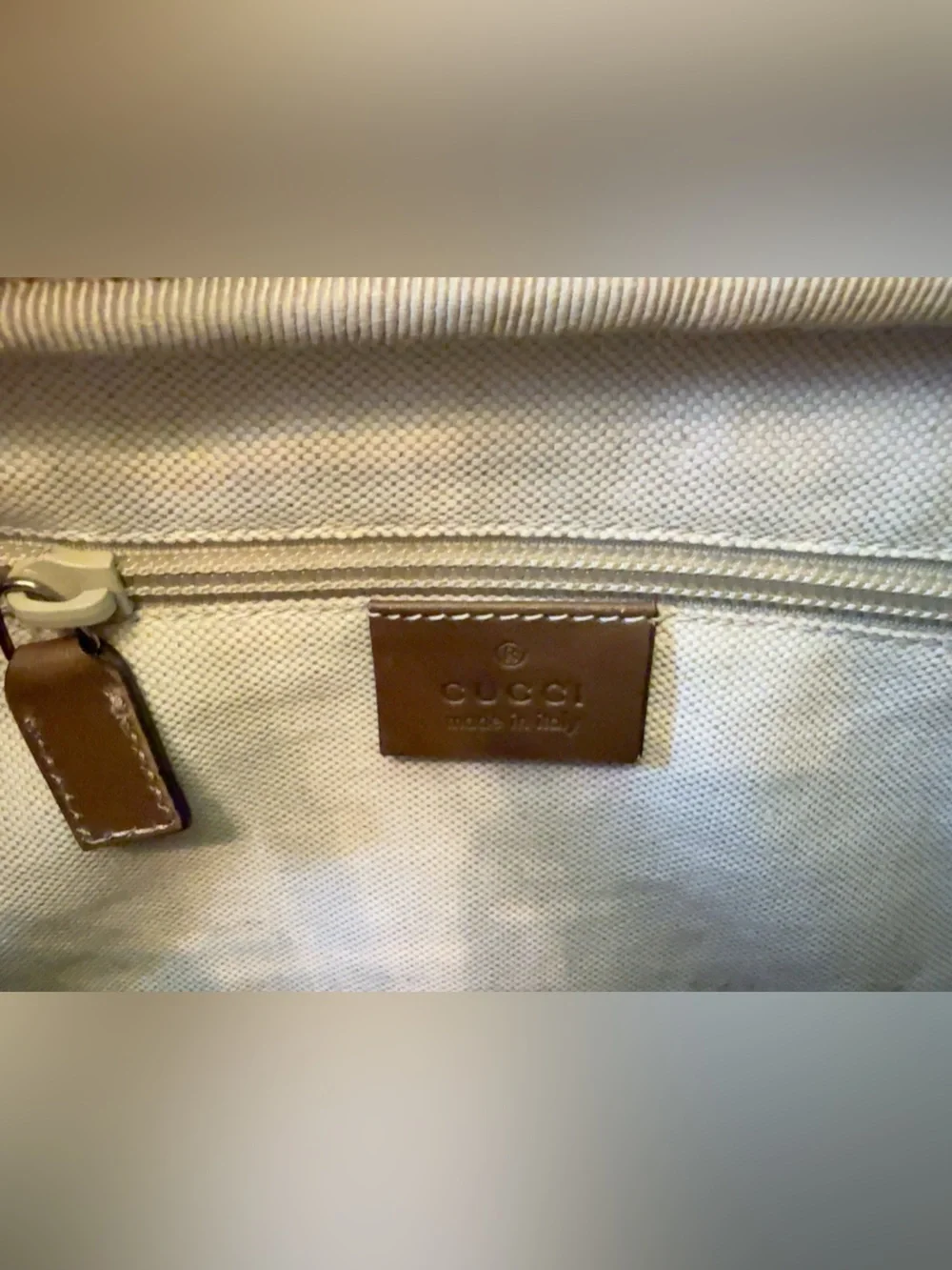 Gucci Diamante Coated Canvas Wristlet Clutch – Brown/Beige | Style 267921